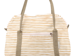 Sac bowling rayé or blanc