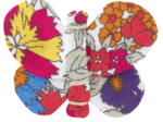 Barrette petit papillon tutti fleuri