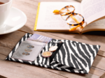 Portefeuille compact zèbre