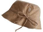 Chapeau de soleil enfant gaze pailletée camel