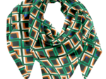 Foulard pompon carré d'art