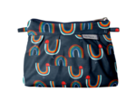 Mini pochette plissée poules en ciel
