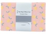 Coupon tissu 1 m citron jaune rose ex1057