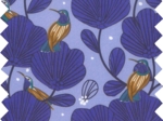 Coupon tissu 50 cm oiseau bleu ex1110