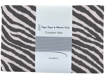 Coupon tissu 1 m zèbre