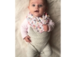 Bavoir bandana petites filles pop