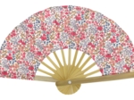 Eventail porcelaine rosée