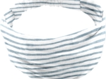 Bandeau fichu Bébé rayé bleu blanc