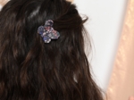 Barrette petit papillon monet lilas