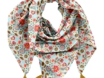 Foulard pompon  corolle