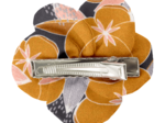 Petite Barrette Pétales de Fleur coton d'or