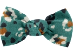 Barrette petit noeud panthère jade