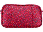 Pochette banane pompons cerise
