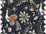 Tissu enduit  au mètre  oiseaux-lyre