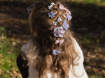 Barrette petit noeud leopard