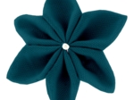 Barrette fleur étoile 4 bleu vert