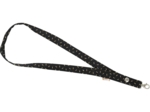 Porte-clés collier  paille dorée noir