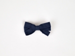 Barrette ruban bleu marine