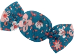 Petite barrette mini bonbon fleuri nude ardoise