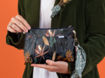 Pochette plissée paradis sauvage