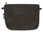 Pochette tissu lin cuivré