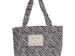 Sac tote bag pliable zèbre