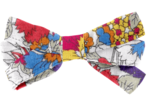 Barrette noeud ruban tutti fleuri