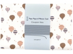 Coupon tissu 1 m montgolfiere