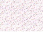Coupon tissu 1 m tapis de fleurs pastel ex1075
