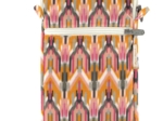 Pochette téléphone matelassée ikat ocre