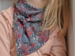 Petit foulard pompon jardin d'aurore