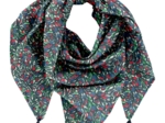 Foulard pompon  tulipes