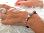 Bracelet tissu Lisa romance fleurie