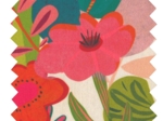 Coupon tissu 50 cm fleurs des iles
