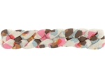 Barrette cheveux tressée confetti aqua