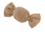 Petite barrette mini bonbon gaze pailletée camel