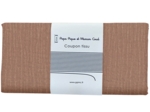 Coupon tissu 50 cm gaze pailletée cognac