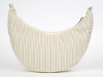 Sac demi lune petit  velours côtelé large ivoire