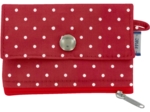 Mini pochette porte-monnaie pois rouge