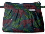Mini pochette plissée  loup des bois