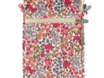 Pochette téléphone matelassée porcelaine rosée