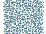 Tissu coton au mètre ex2453 mini fleurs étoilées bleu