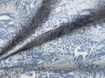 Coupon tissu enduit de 35cm  toile de biche