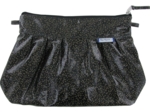 Pochette plissée noir pailleté