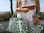Sac bowling jacquard vert