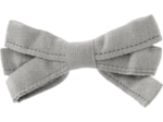 Barrette noeud ruban gris