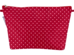 Trousse de toilette pois rouge