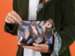 Pochette plissée vague d'automne