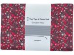 Coupon tissu 1 m ex2481 seventies rouge