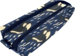 Trousse double compartiment orque bleue